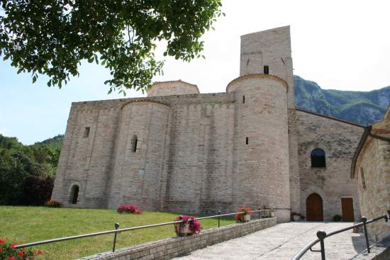 The church of San Vittore di Genga